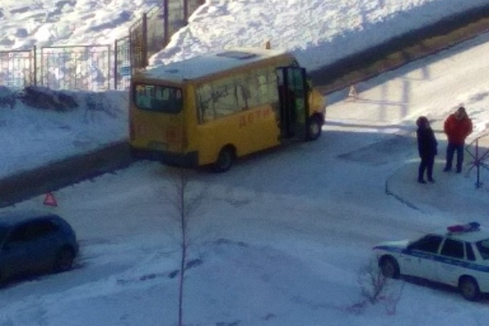 В Девяткино школьный автобус сбил школьницу. Фото: vk.com/9online