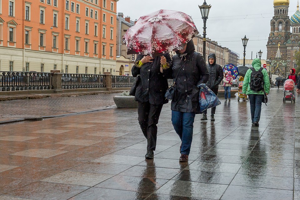 С понедельника, 8 апреля, в Петербурге начнутся дожди