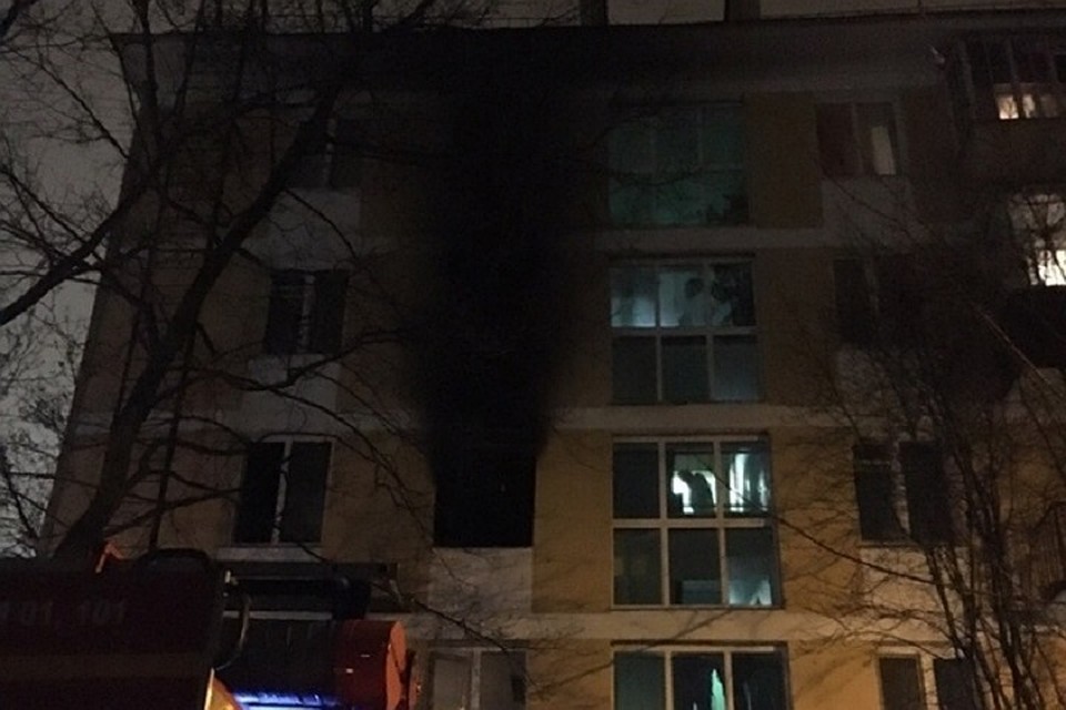 Мужчина и собака погибли в пожаре в Московском районе Петербурга