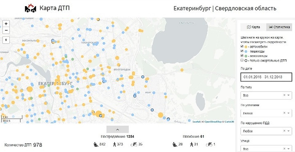Карта: dtp-stat.ru