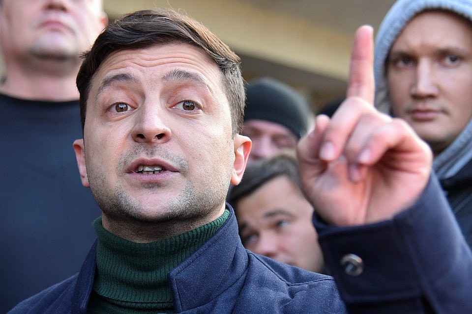Кандидат в президенты Украины Владимир Зеленский.