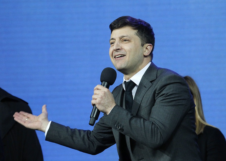 Кандидат в президенты Украины Владимир Зеленский