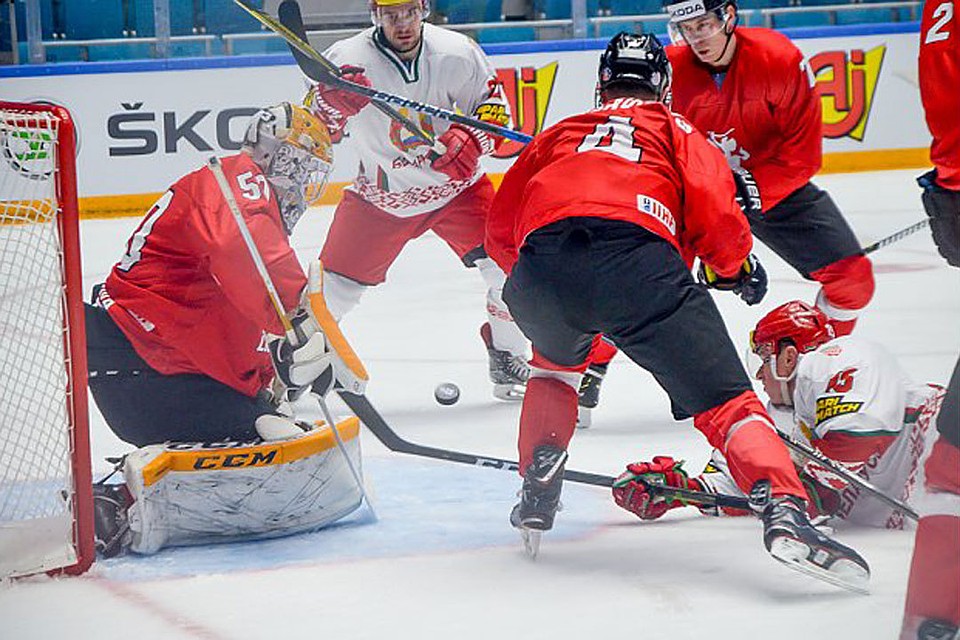 Сборная Беларуси с трудом обыграла Литву. Фото: hockey.by