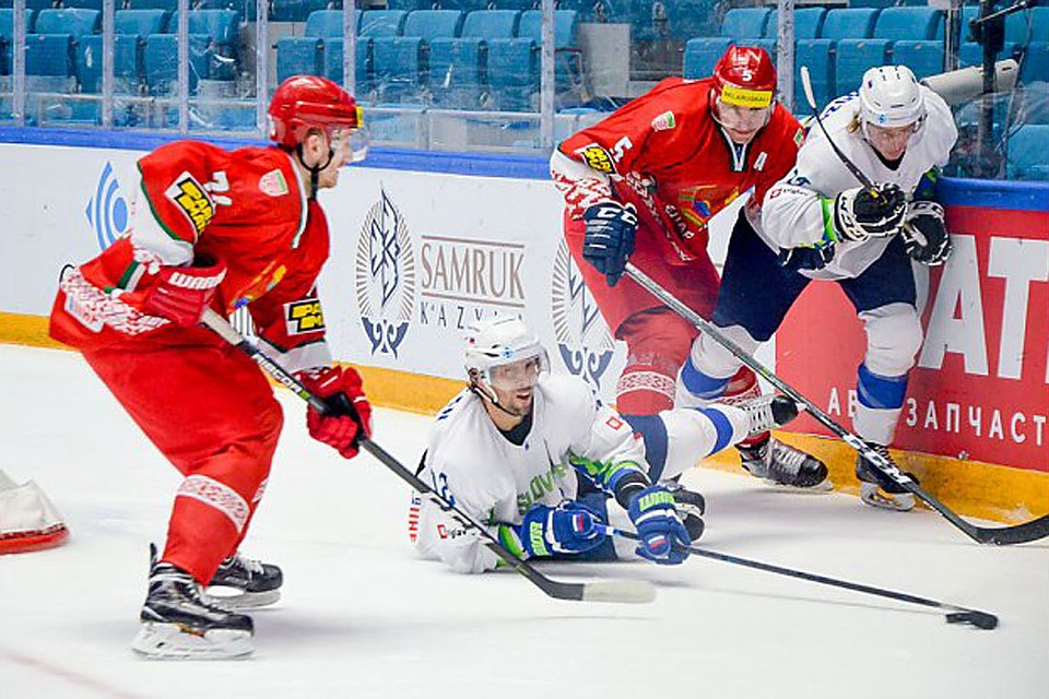 Сборная Беларуси обыграла Словению. Фото: hockey.by