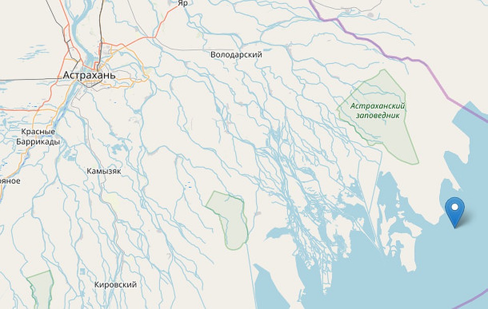 Лодку обнаружили в в раскатной части реки Волга. Фото ГКУ «Волгоспас».