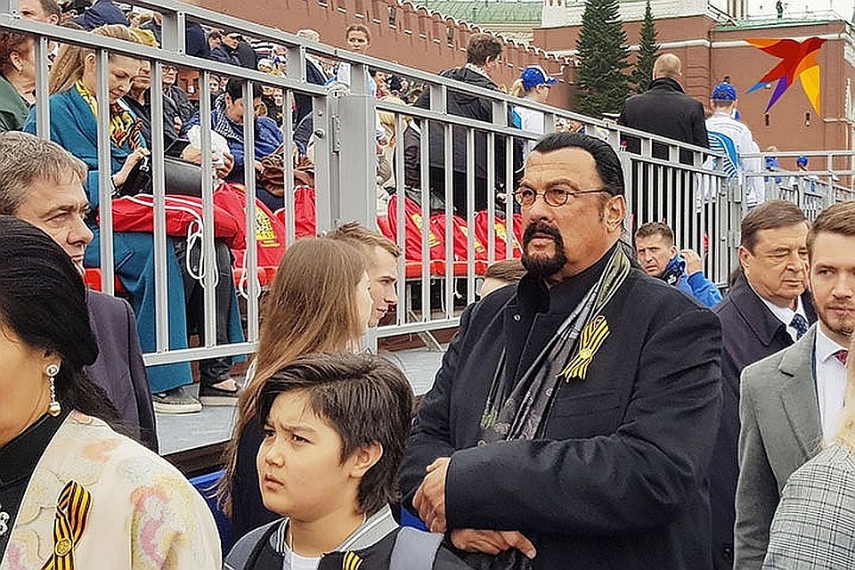 Стивен Сигал на Красной площади