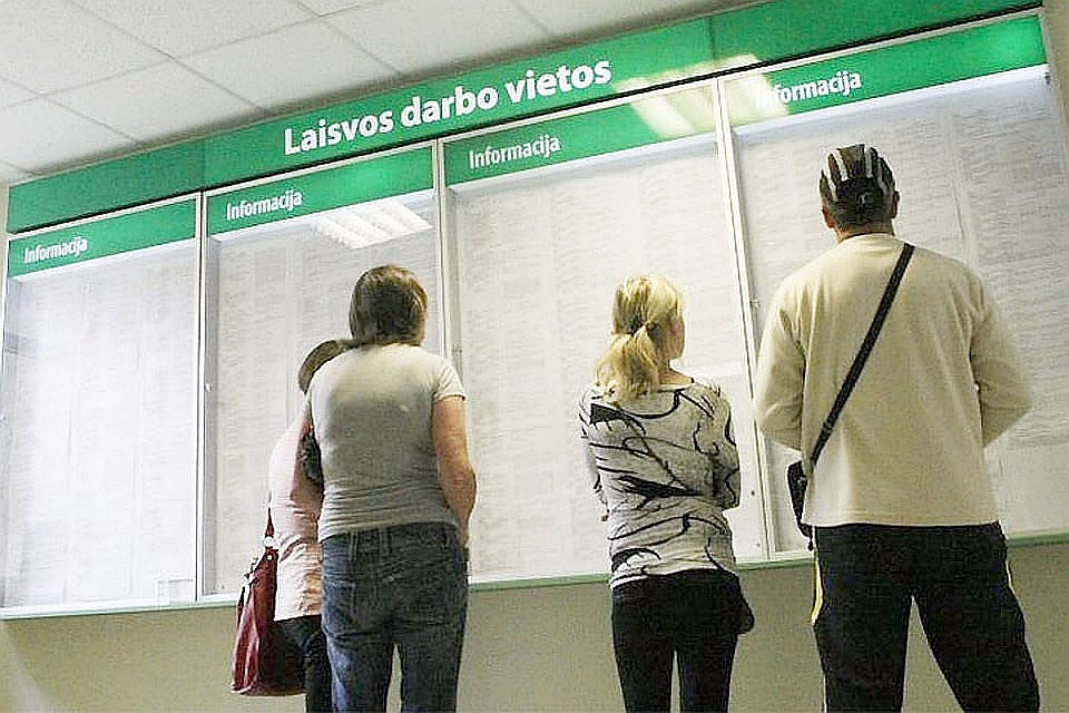 Уровень безработицы в Литве составил 6,5%. Фото: с сайта diena.lt