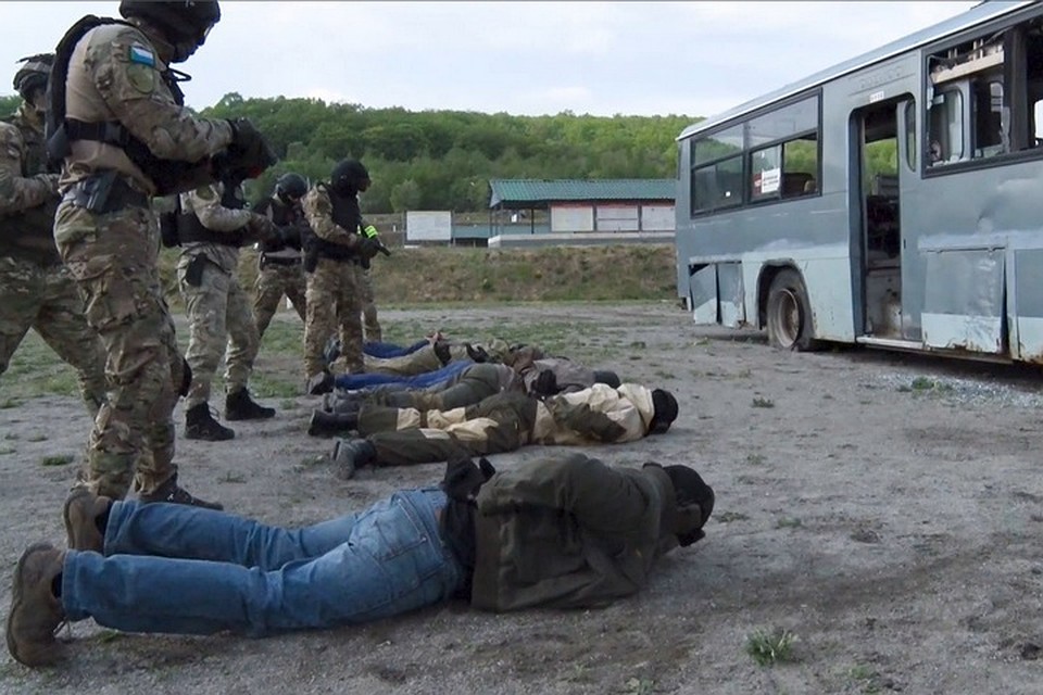 Антитеррористические учения в Хабаровске