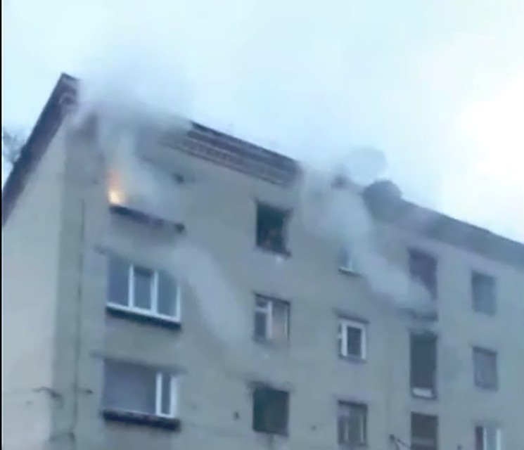 Стоп-кадр с видео в паблике "ЧП Березники". Автор: Алексей Березники