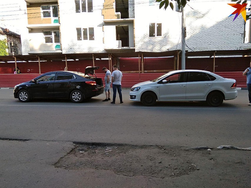 Авария в центре Саратова
