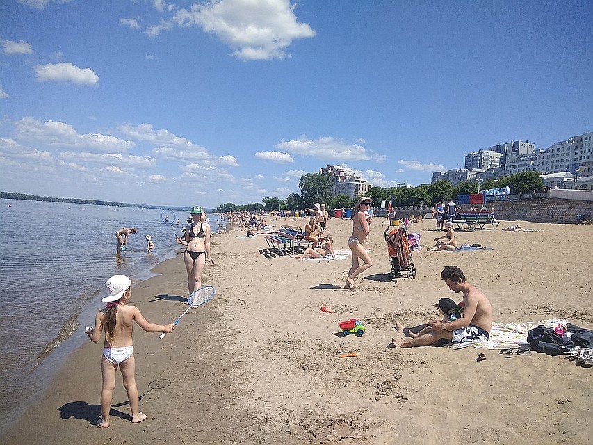 В Самаре стало больше места для пляжного отдыха