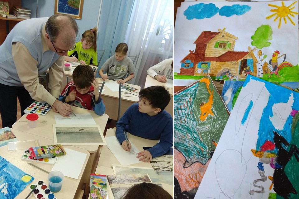 Эти наивные, но искренние и яркие рисунки помогают детям впервые поверить в свои силы Фото: АНО "Бирюзовая линия"