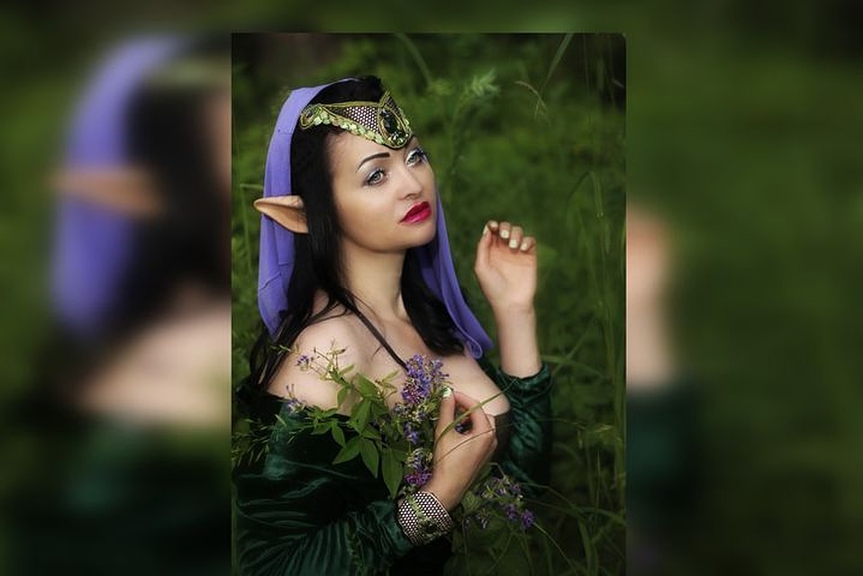 Сибирячка в костюме эльфийки устроила фотосессию в Сосновом бору. Фото: предоставлено Еленой Прихожай