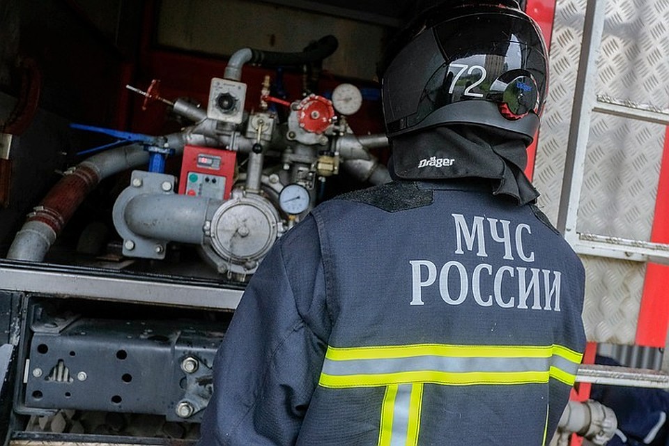 На Балтийском судостроительном заводе произошел пожар.