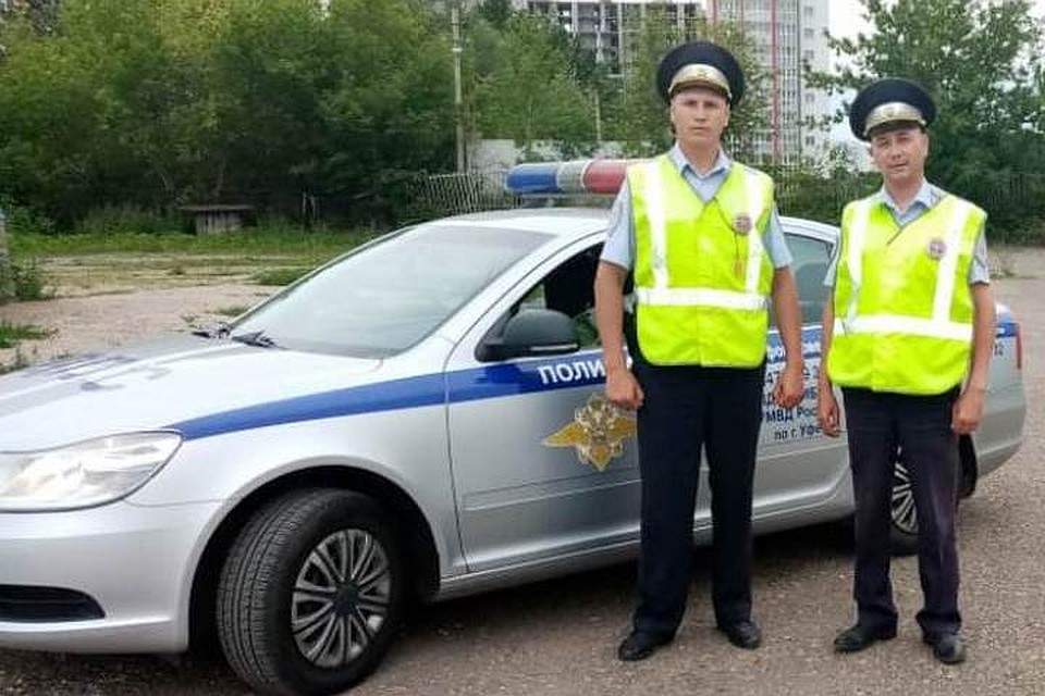 На вызов приехали сотрудники ГИБДД