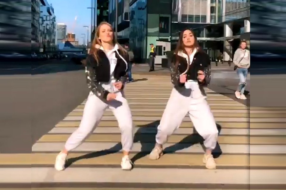 Девушки устроили танцы посреди дороги. Стоп-кадр с видео: instagram.com/dubkovapo.
