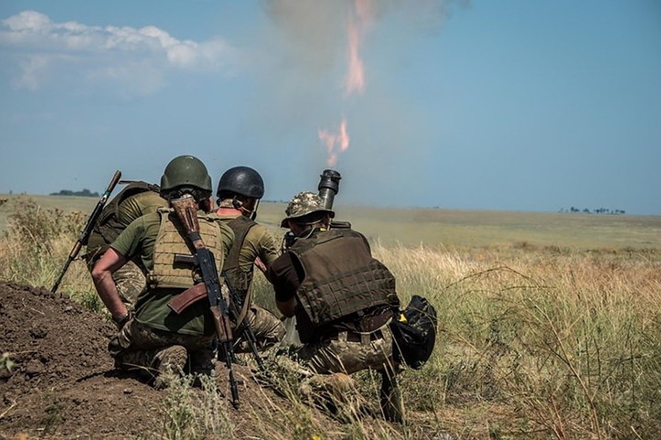 Украинская армия продолжает обстрелы ДНР из минометов. Фото: Пресс-служба штаба ООС
