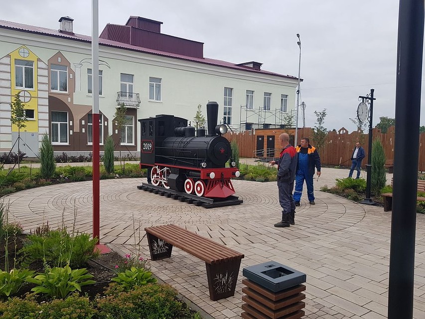 Паровозик очень понравился горожанам