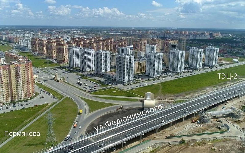 В Тюмени в этом году сдадут развязку по Монтажников. Фото - Главное управление строительства Тюменской области.