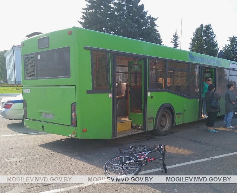 Девочка переезжала дорогу на велосипеде. Фото: mogilev.mvd.gov.by