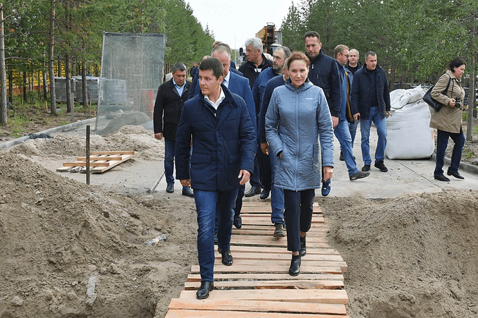 Глава Ямала осмотрел масштабные стройки Надыма Фото: yanao.ru