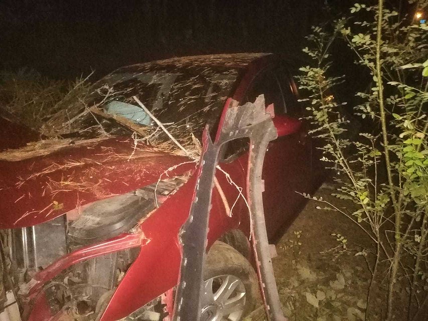 Водитель бросил пострадавших и убежал с места ДТП Фото: пресс-служба УГИБДД России по Тверской области