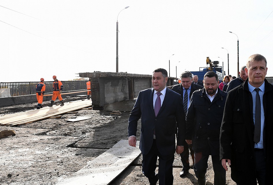 Губернатор Игорь Руденя оценил качество ремонта дорог в Твери Фото: пресс-служба правительства Тверской области
