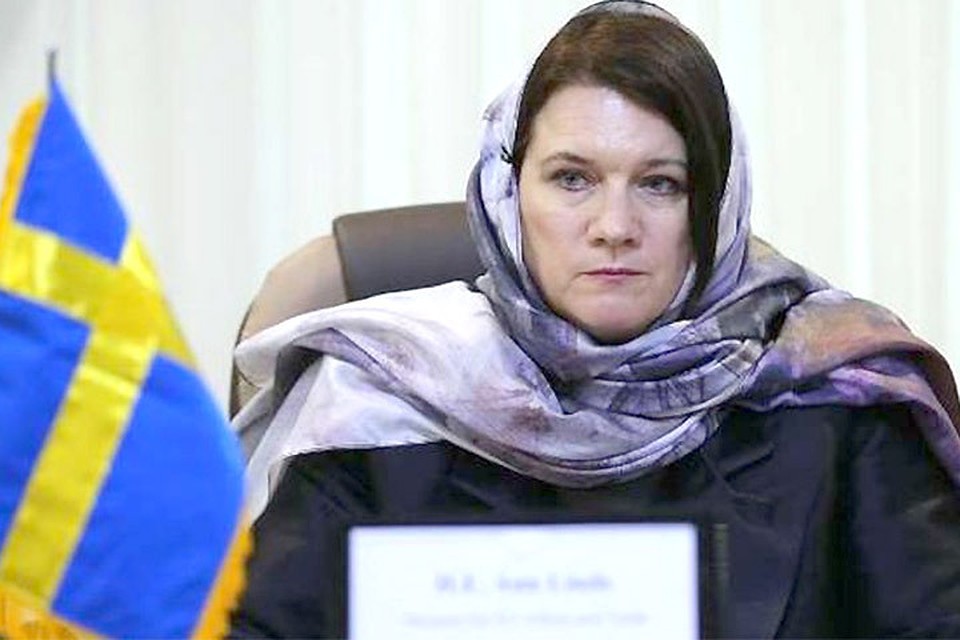 Глава МИД Швеции Анн Линде. Фото: с сайта bbc.com