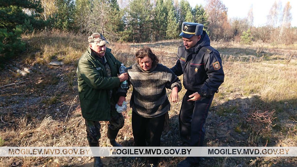Женщина пробыла в лесу 5 дней. Фото: УВД Могилевского облисполкома.