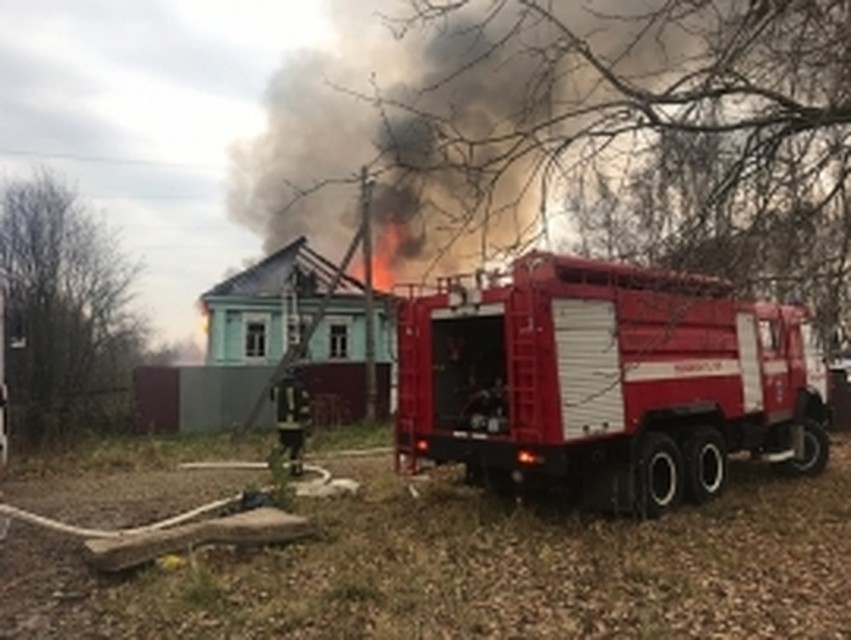 В Суздальском районе сгорел жилой дом