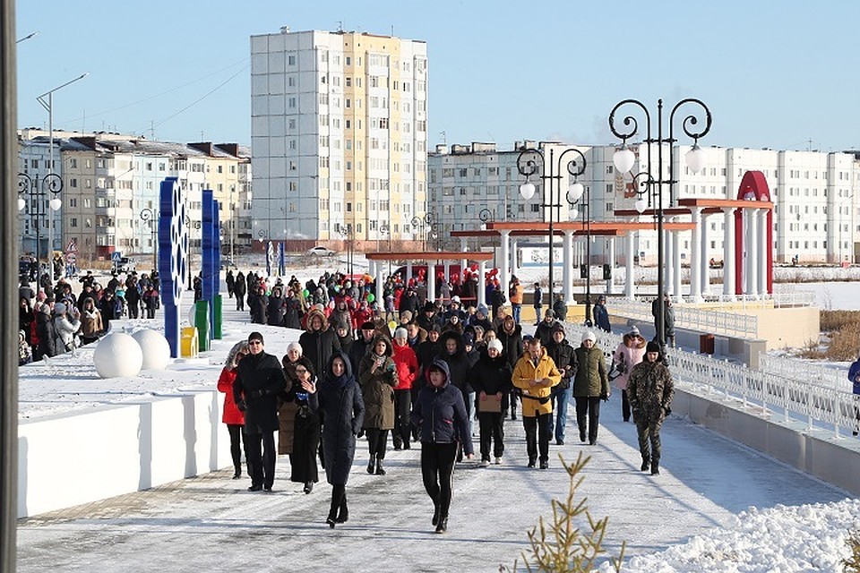 В Надыме торжественно открыли часть обновленной набережной Фото: nadymregion.ru