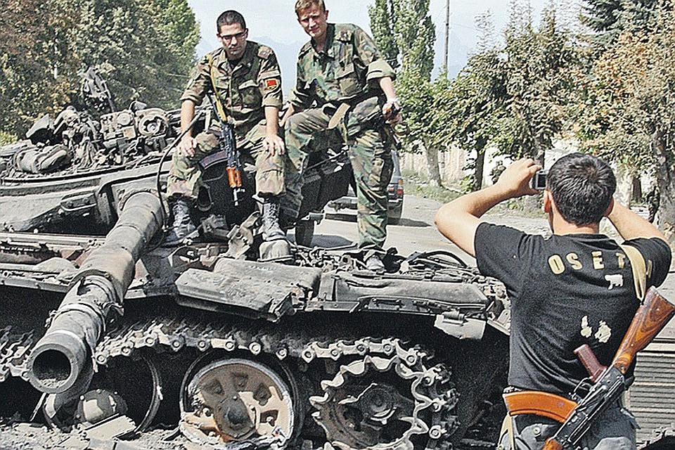 В августе 2008 года грузинские войска бежали из Цхинвала