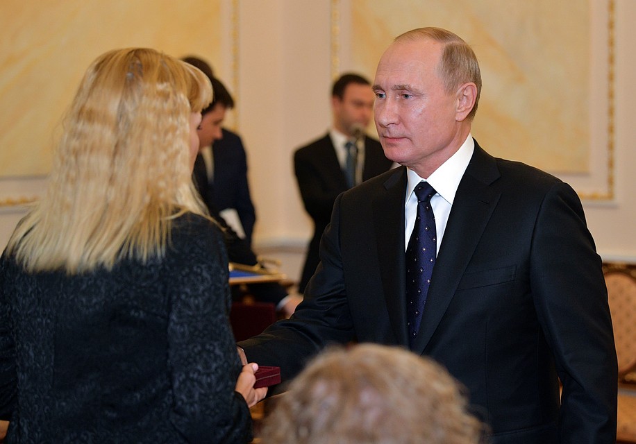 Президент России Владимир Путин встретился с семьями сотрудников, погибших при испытаниях под Северодвинском. Фото: Алексей Дружинин/ТАСС.