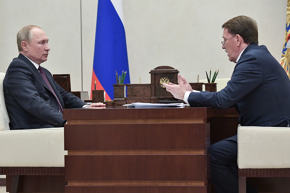 Президент Путин встретился с вице-премьером Гордеевым. Фото: Алексей Никольский/пресс-служба президента РФ/ТАСС