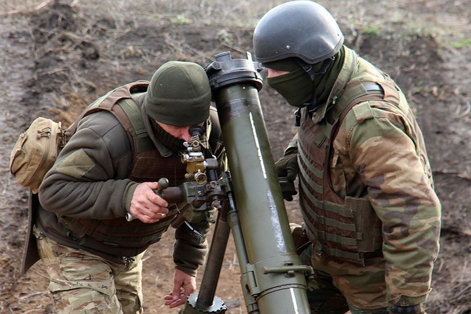 По горловскому поселку Доломитное украинские военные выпустили 6 мин. Фото: Пресс-центр штаба ООС