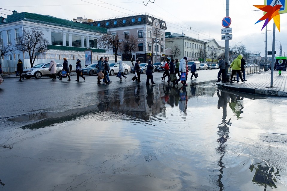 Орловцы жалуются на огромные лужи на городских дорогах