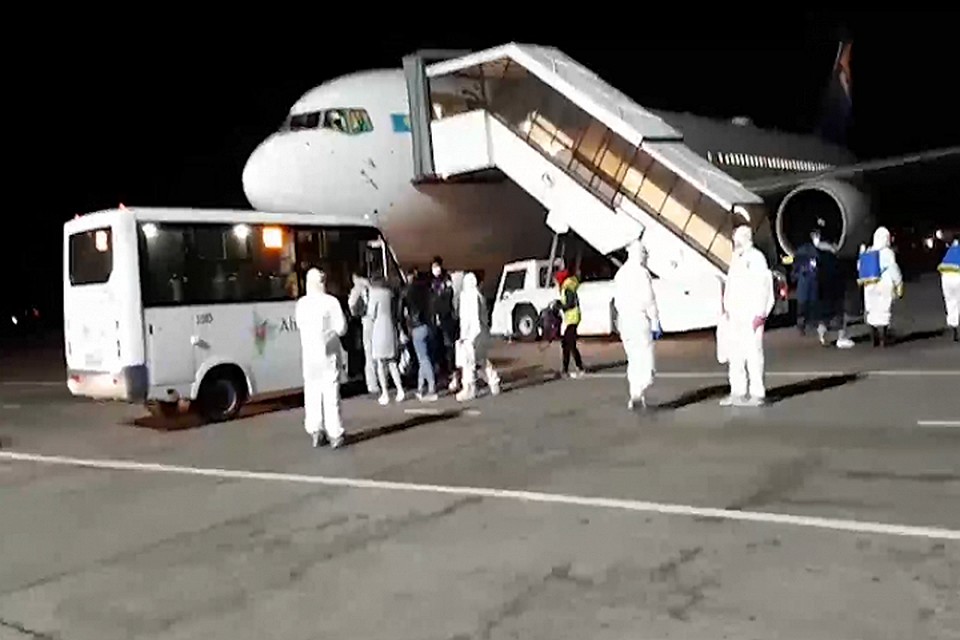 В ведомстве также отметили, что все граждане Кыргызстана были доставлены в Бишкек.