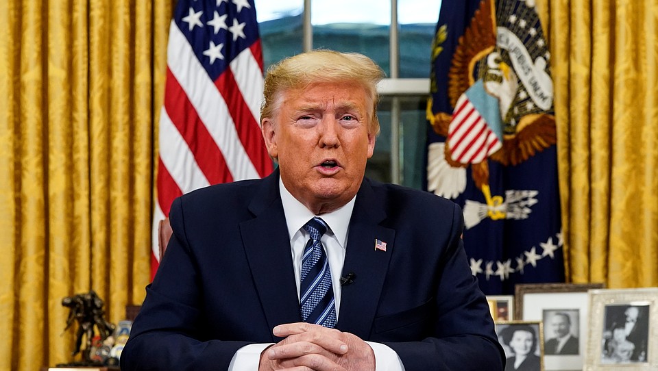 Президент США Дональд Трамп обратился к нации