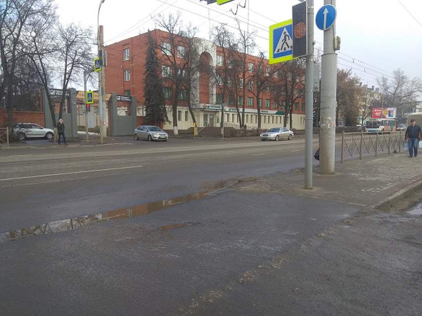 В дождь переход оказывается под водой. Фото: ОНФ в Орловской области