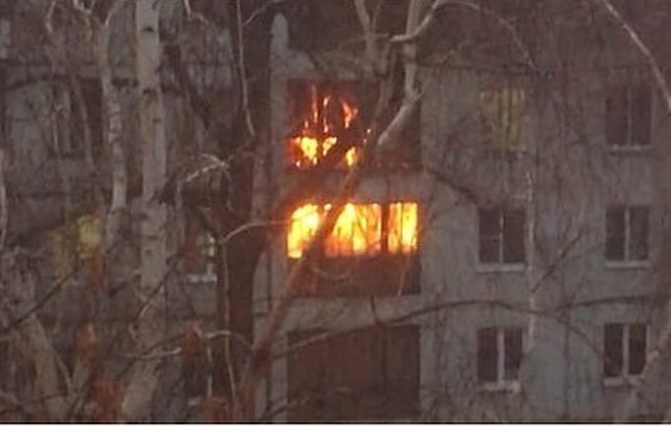 Огонь полыхал вовсю. Фото: Андрей Петров