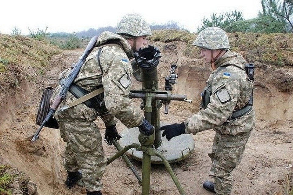 По поселкам украинские силовики стреляли из минометов. фото: Пресс-центр штаба ООС