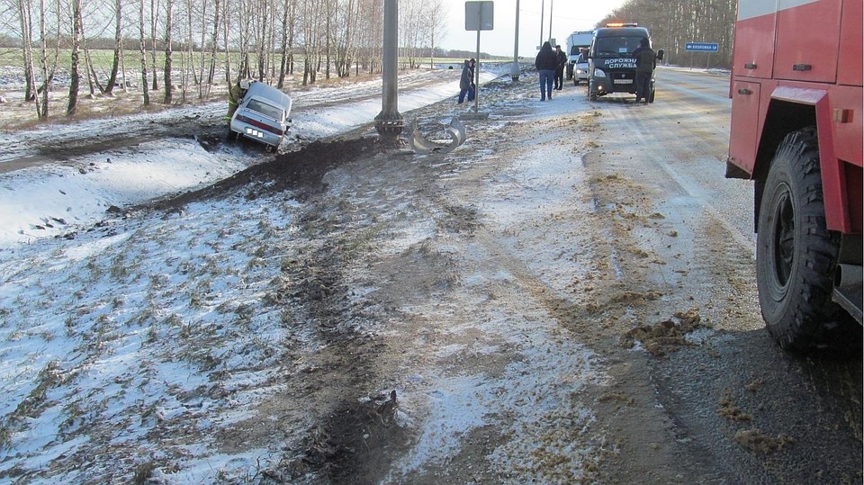 Водитель не справился с управлением