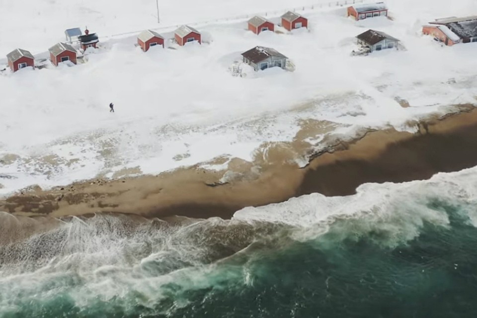 Автор запечатлел бескрайние просторы Баренцева моря. Фото: скрин