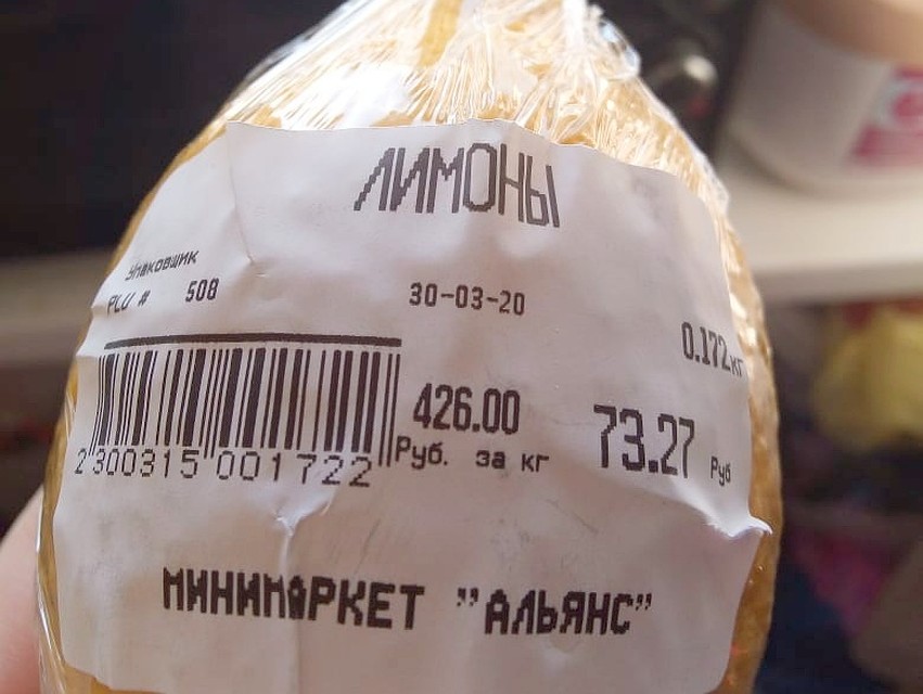 Один из самых дешевых лимонов - за 400 рублей. Фото: Василина ВАСИЛЬЕВА