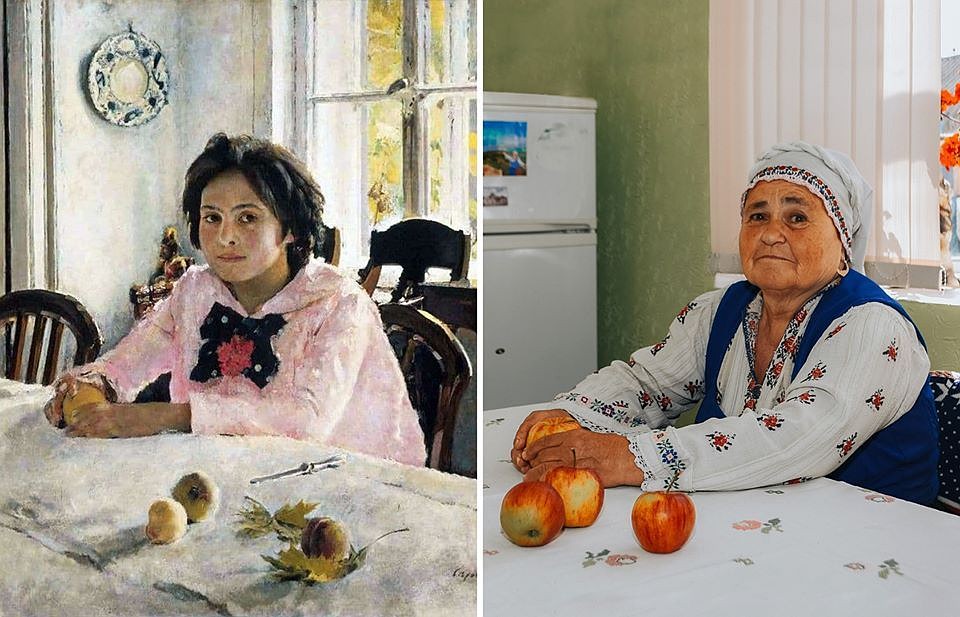 Время идёт, а что-то остаётся неизменным. Картина «Девочка с персиками» 1887 года осталась такой же актуальной и в 2020 году. Фото: Iliu Sha (Facebook) из группы "Изоизоляция | Izoizolyacia"