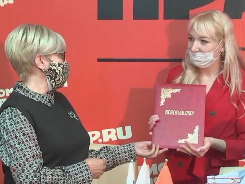 Татьяна Загородняя поздравила "Комсомольскую правду" с юбилеем