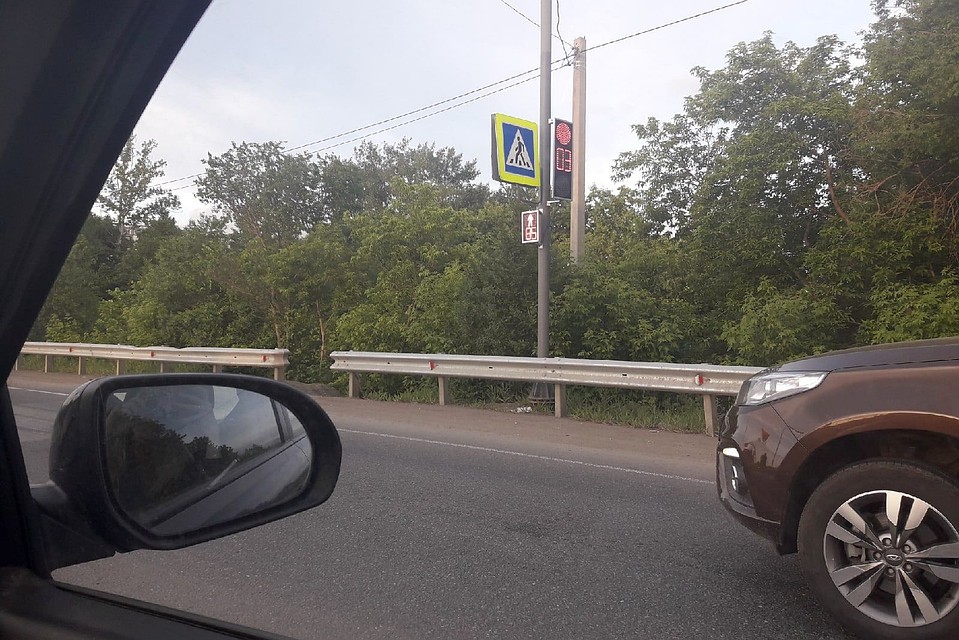 Светофор появился здесь на днях