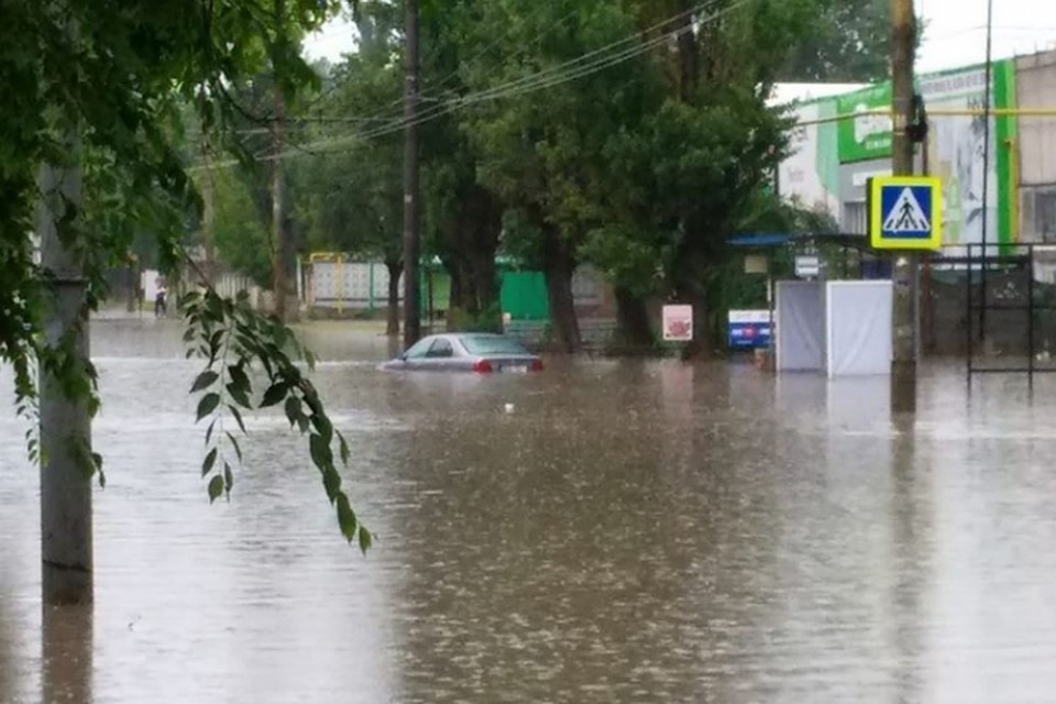 Затопленные улицы Кишинева