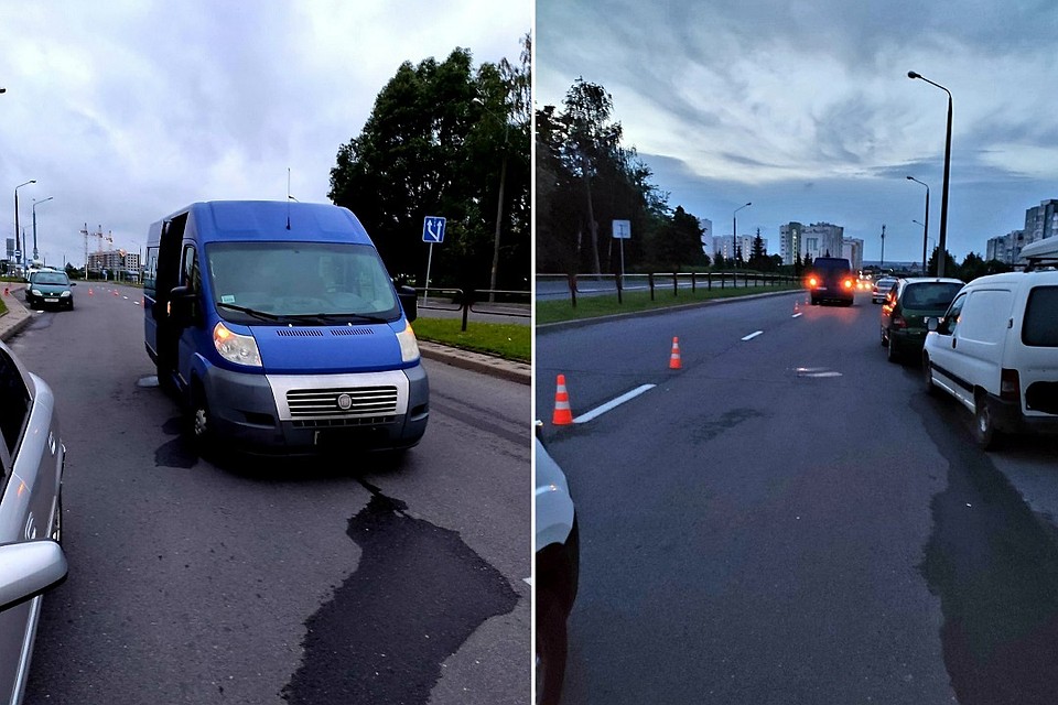 Мужчина выпал на ходу из салона авто и погиб. Фото: ГАИ Гродно.