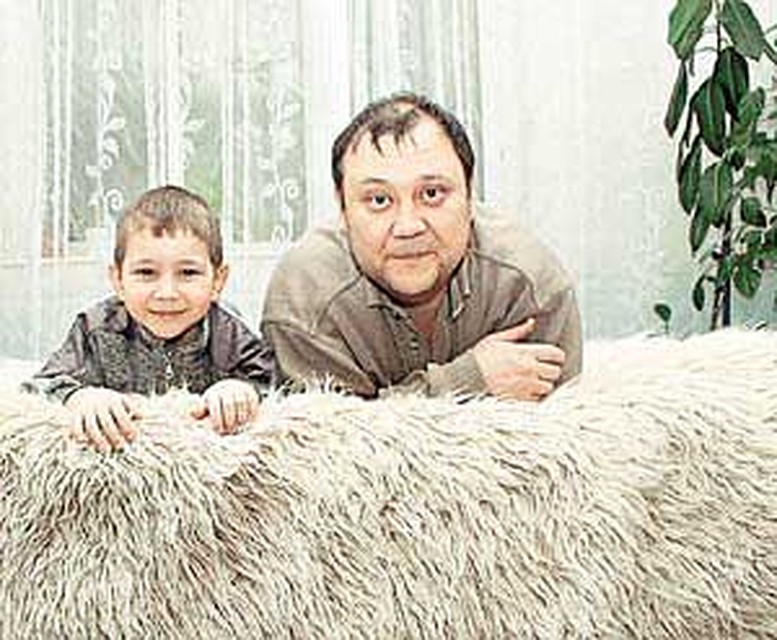 Юрий Степанов с сыном Костей.